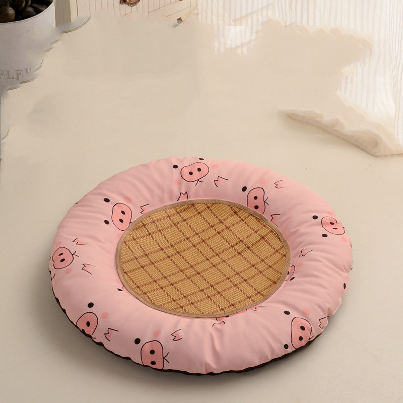 Dog Mats, Sleeping Mats Round Kennels Four Seasons Waterproof Non-Hairy Pet Supplies Summer Cat Litter Mats For Sleeping