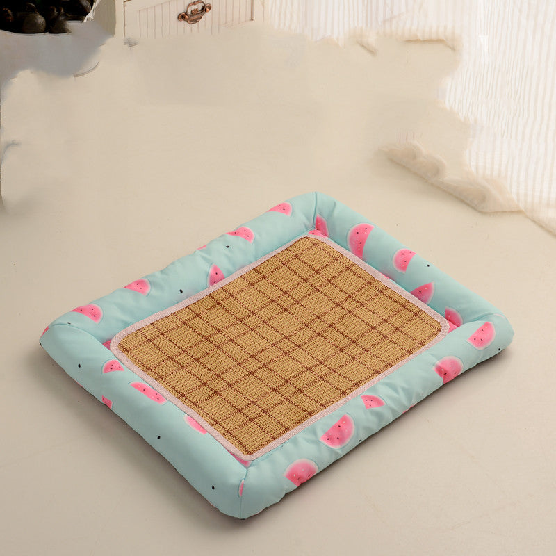 Dog Mats, Sleeping Mats Round Kennels Four Seasons Waterproof Non-Hairy Pet Supplies Summer Cat Litter Mats For Sleeping