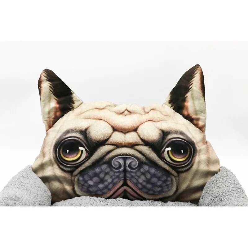 Benepaw 3D Shar Pei Sofa Bed Dog Hot Sale Washable Plush Sleeping Dog House Cozy Soft Pet Puppy Bed Cushion Supplies