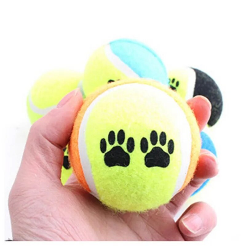 New Pet Toy Ball Dog Toy Tennis Balls Run Fetch Throw Play Toy Chew Toy Cat Pet Dog Supplies Wholesale For Dogs Diameter 6.5cm