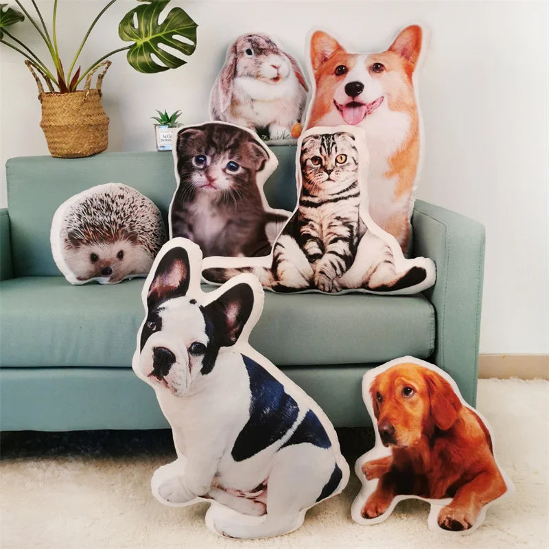 Pet Custom Pillow Photo DIY Cushion Toys Dolls Stuffed Animal Custom Dog Cat Picture Cushion Christmas Personalized