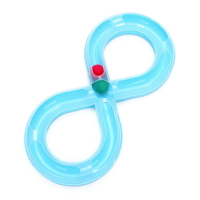 Household Cat Toy Turntable Cat Teasing Set Small Cat Tunnel Sports Stick Supplies Practice Focus Meet Nature Pet turntable
