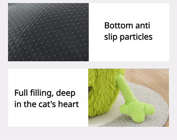 New Product Pet Bed Winter Warm Cat's Nest Plush Monster Pet Villa Detachable Washable Semi Enclosed Cats Den Cartoon Pets House
