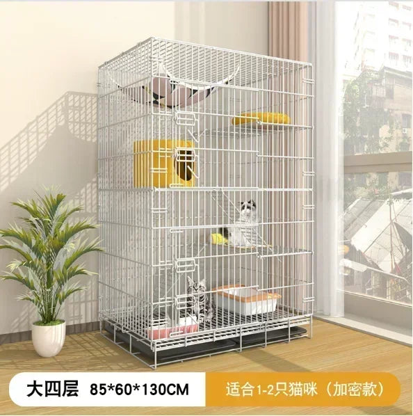 Indoor large foldable cat cage, cat house steel wire dog cages