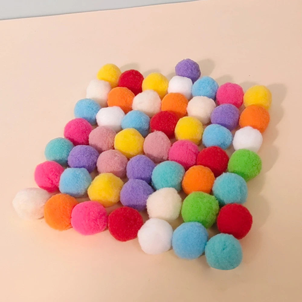 20PCS Cat Toy Interactive High Fun Toy Gun Plush Ball Firing Gun Silent Polyester High Bounce Ball Fun Cat Stick