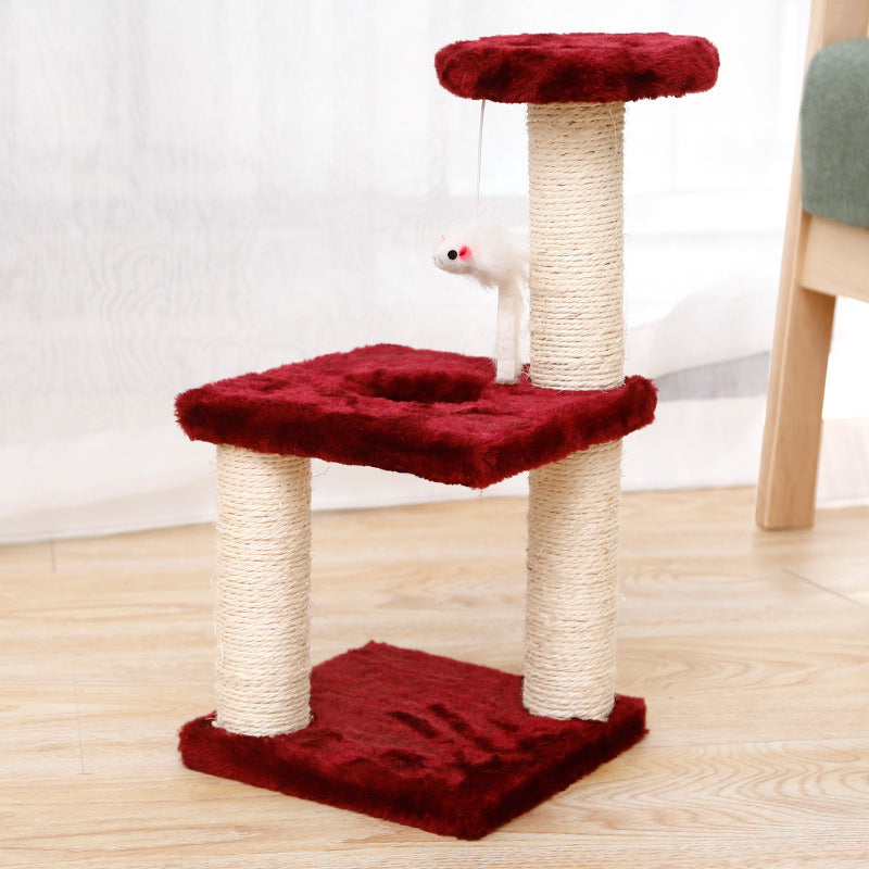 Explosive Cat Climbing Frame, Small Cat Tree, Cat Toy, Sisal Cat Jumping Platform, Cat Supplies, Cat Scratching Post, Pet Supplies