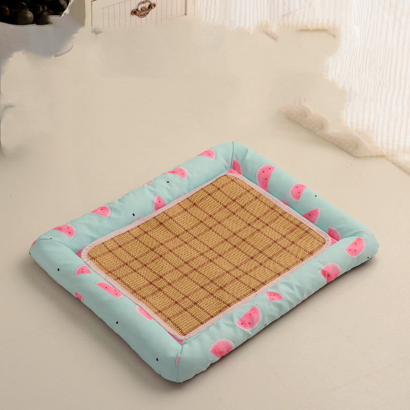 Dog Mats, Sleeping Mats  Round Kennels  Four Seasons  Waterproof  Non-Hairy Pet Supplies  Summer Cat Litter Mats For Sleeping