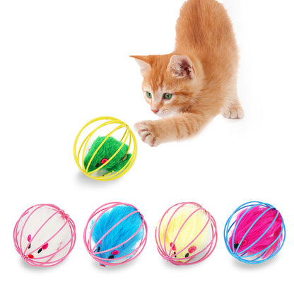 Cage Mouse Cat Toy Plush Pet Supplies