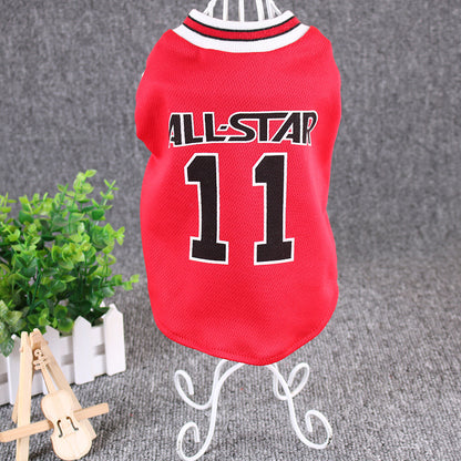 Hot World Cup Ball Spring And Summer Dog Vest Pet Supplies