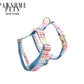 STEP IN HARNESS - RAINBOW HEART BLUE