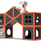 Cardboard Cat House Scratcher Breathable Pet Foldable Cat Toys And House For Cats