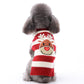 Xmas Striped Dog Sweater Pet Reindeer Knit Clothes Dogs Snowman Christmas Hoodies Costume