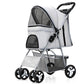 Portable Folding Pet Cart, Cat, Dog, Dog, Four Wheel Cart, Pet Out Cart, Teddy Cart, Cat Cart