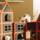 Cardboard Cat House Scratcher Breathable Pet Foldable Cat Toys And House For Cats