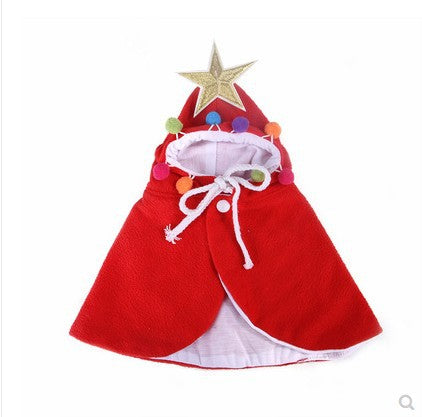 Dogs Pet Cats Small Cape Disguise Christmas Tree Cape Cats And Dogs Holiday Clothes