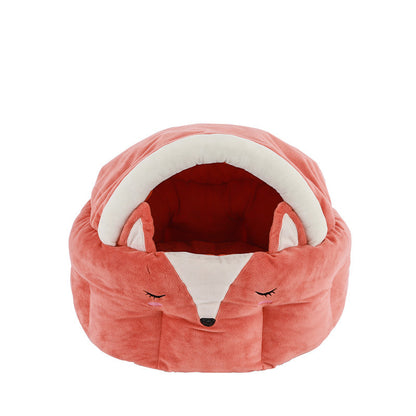 Funny Fox Shape Pet Cat Bed House Cozy Dog Cat Mat Bed Warm Durable Portable Pet Basket Kennel Dog Cushion Cat Supplies