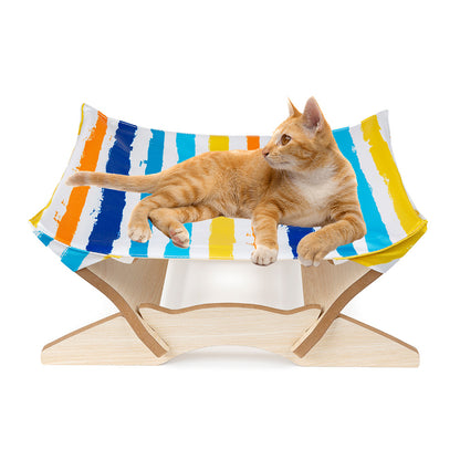 Pet Bed Wooden Cat Hammock Cat Hanging Basket Cat Four Seasons Multi color Hanging Nest Cat Hammock Cat Nest