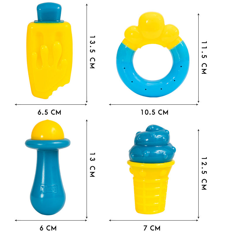New Summer Heat Dissipation Frozen Dog Toy Molar Dog Paw Donut Cooling Dog Toy Resistant To Bite - Go Bagheera