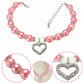 PET Fashion Pet Coller Puppy Dog Cat Pearl Necklace Pet Accessories Love Diamond Pets Dogs Cats Collar & Ldads Jewelry