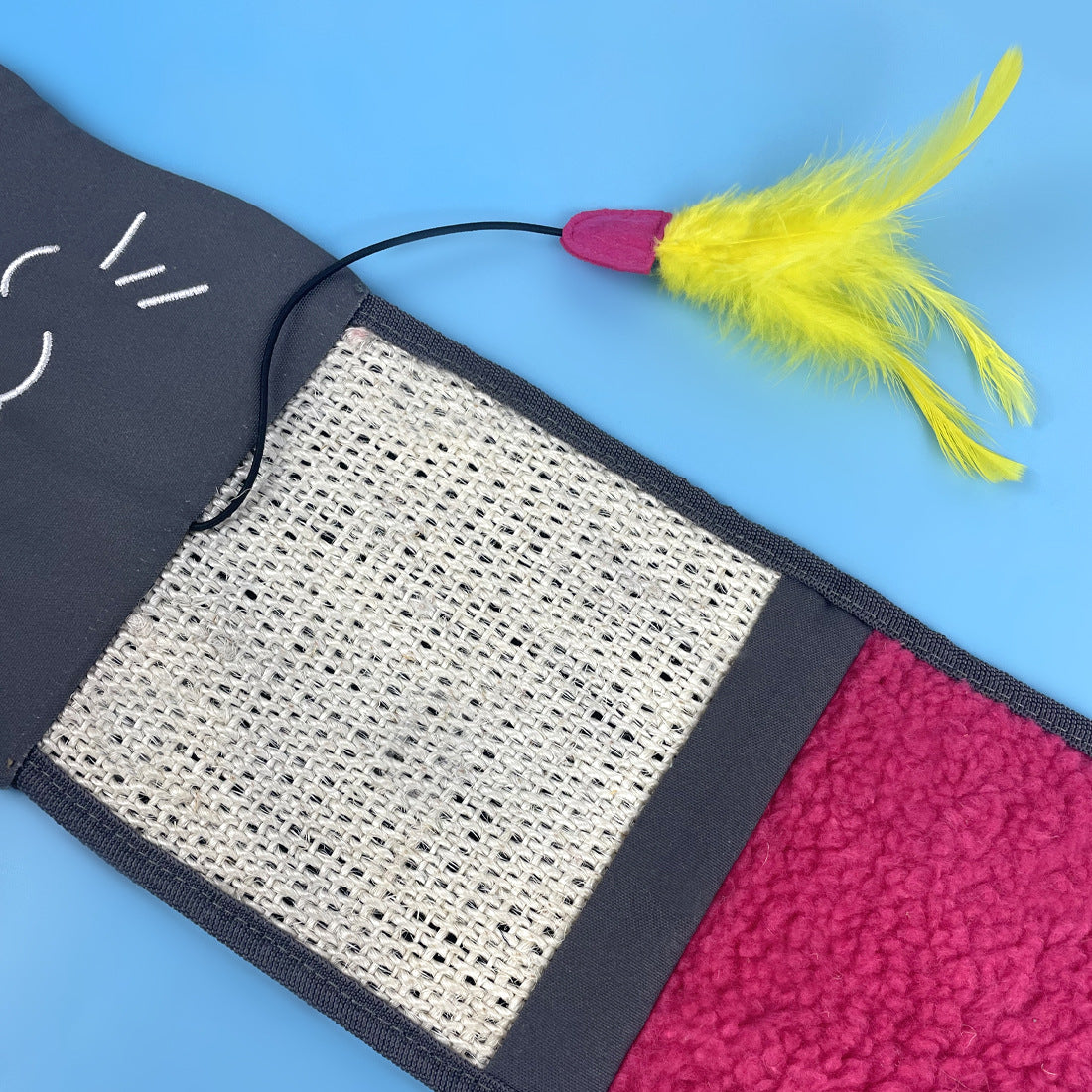 Plush Stitching Sisal Cat Scratch Pad Toy Sofa Protection Pad Table Leg Cat Scratch Board Pet Supplies - Go Bagheera