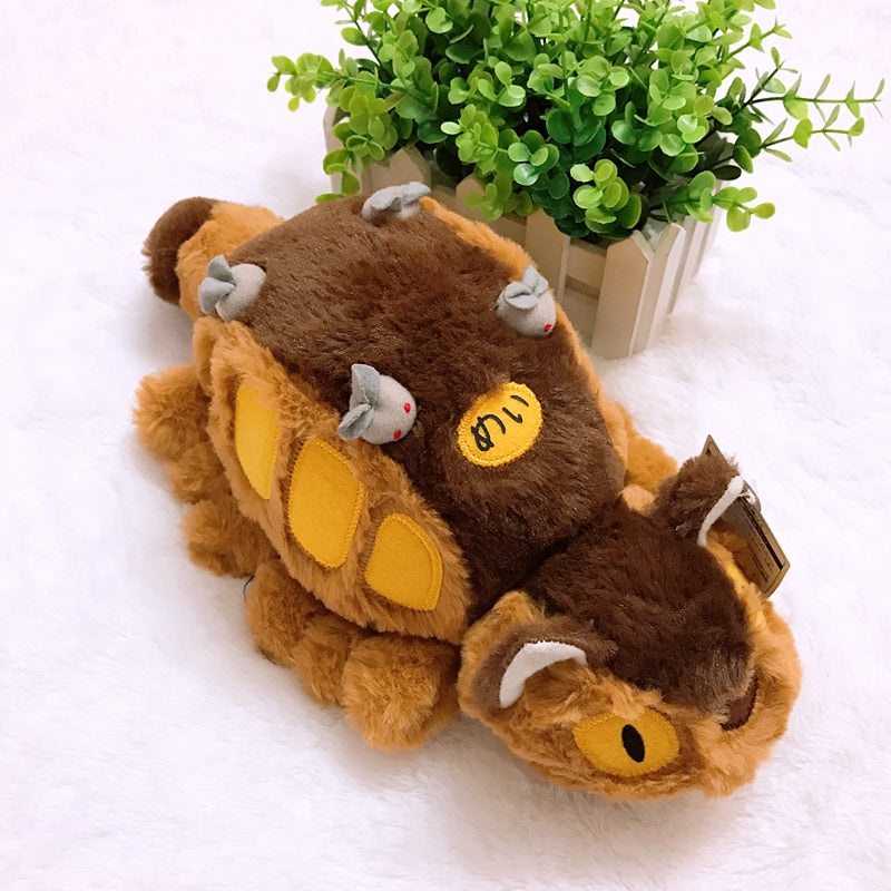 Studio Ghibli My Neighbor Totoro Fluffy Cat bus Toys Stuffed Soft Plush toy Animal Children birthday Xmas Gift