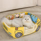 Bus Shaped Cat Kennel Cute Pet Kennel All Season Universal Semi Closed Cat Kennel Small and Medium-Sized Dog Kennel Foldable - Go Bagheera