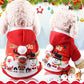 Christmas Pet dog clothes Winter Comfortable soft Hoodied Sweatshirts print Christmas pattern clothing