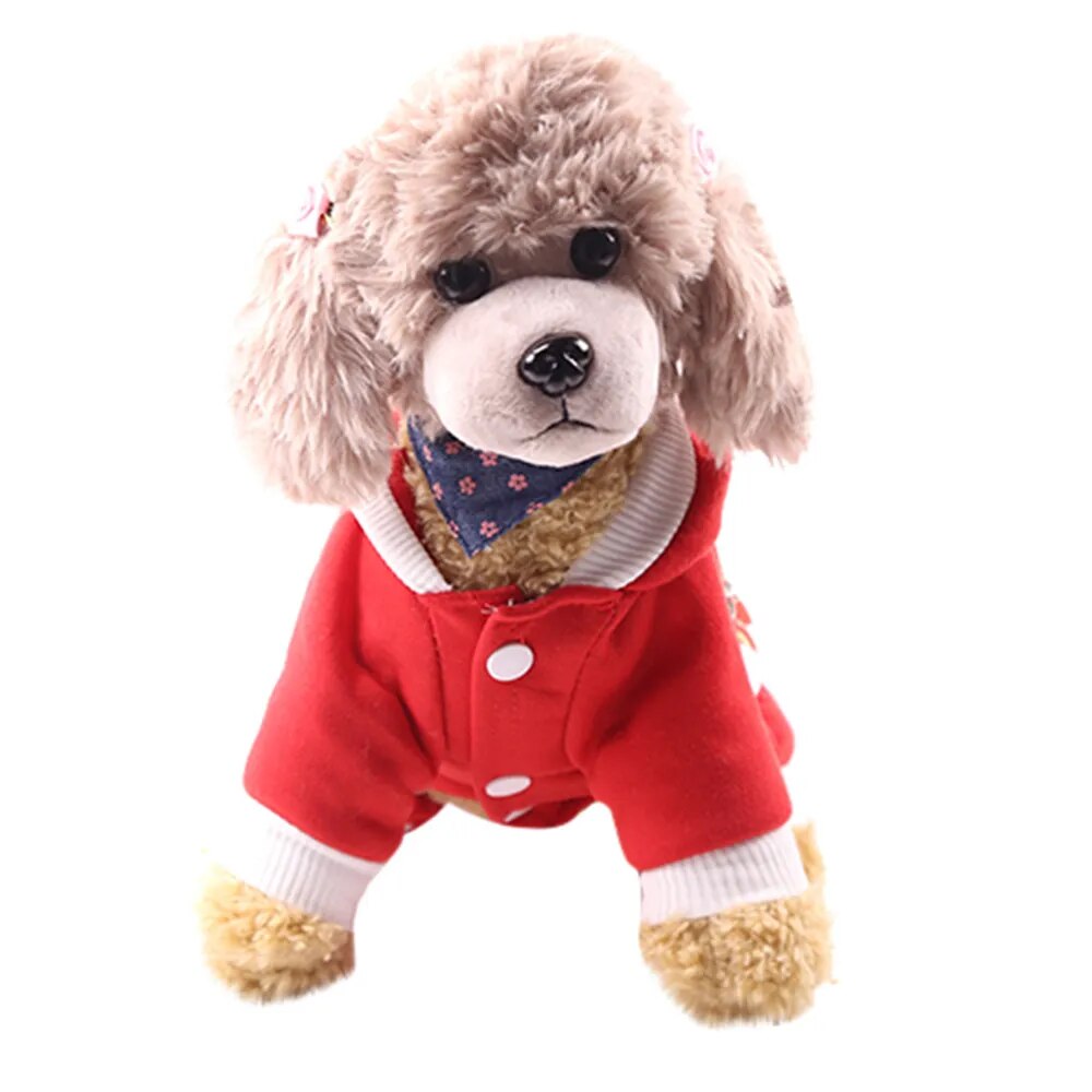 Christmas Pet dog clothes Winter Comfortable soft Hoodied Sweatshirts print Christmas pattern clothing