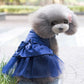 Pet Cat Dog Tutu Dress Rhinestone Bowknot Puppy Princess Dress Party Dog Dress Wedding Dress Pet Clothes