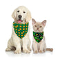 Pet Accessories St. Patrick's Day Pet Slobber Shamrock Pet Triangle Scarf Clover Dog Scarf