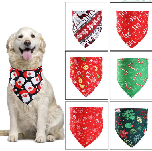 Christmas Pet Saliva Towel