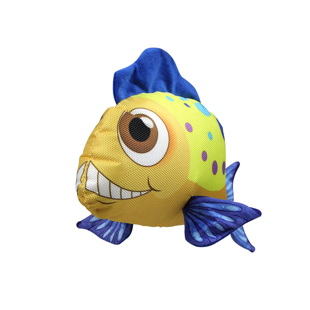 New Pet Educational Goldfish Plush Toy Oxford Cloth Bite-Resistant Toy Pillow Teasing Cat Toy Doll