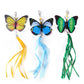 7 Pcs Cat Toy Set Fishing Rod Teasing Cat Stick Various Butterfly Dragonfly Toy Sets - Go Bagheera