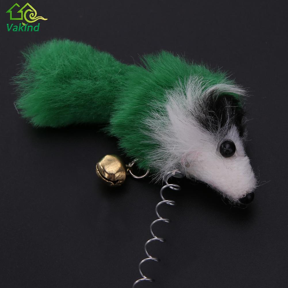 3Pcs Funny Cat Toys Elastic Feather False Mouse Bottom Sucker Toys for Cat Kitten Playing Pet Seat Scratch Toy Pet Cat Product