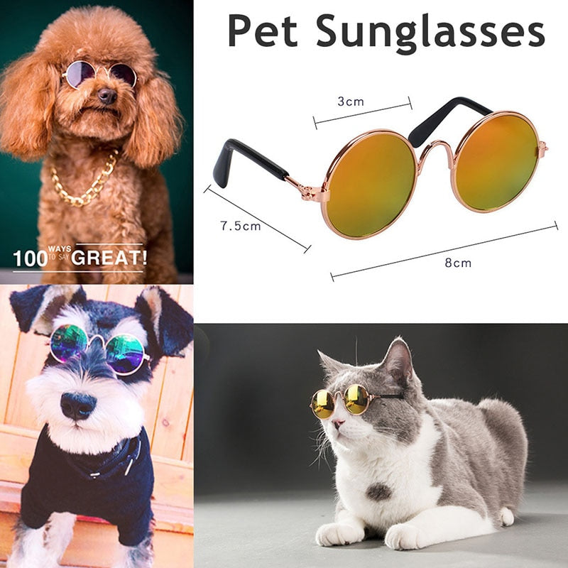 1pc Lovely Pet Cat Glasses Small Dog Glasses Pet Products for Little Dog Cat Eye-Wear Dog Sunglasses Photos Pet Accessories