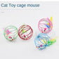 Cat Toys Feather tail Cage Mouse Enjoying Self congratulation Pet Color Emulated Mouse Teasing Cat Toys