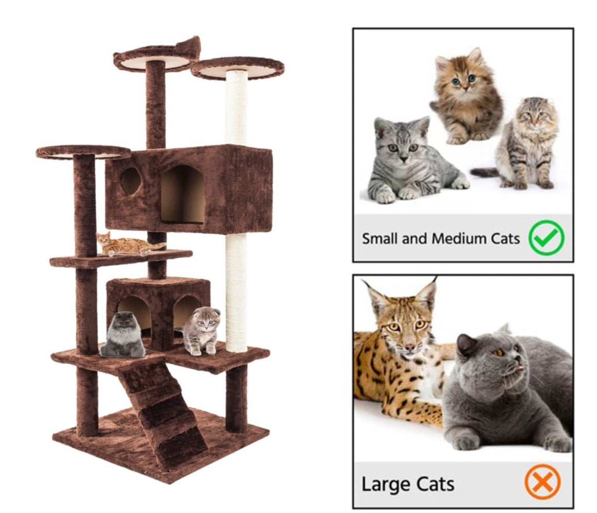 Cat Climbing Sisal Rope Tower - Go Bagheera