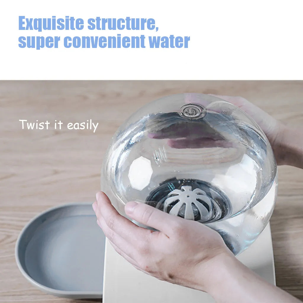 2.8L Pet Cat Bubble Automatic Water Feeder Fountain For Pets Water Dispenser Large Drinking Bowl Cat Drink No Electricity NEW