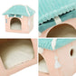 Hoopet Cute Fully Enclosed House For Cats Warmth Winter Pet House Super Soft Sleeping Bed For Puppy Cat House Suppliers