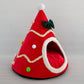 Christmas Tree Shape Pet House Soft Warm Nest Bed