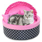 Cat Bed Comfortable Lovely Dot Pet Puppy Kennel Kitten Puppy Sleeping Bed Top Quality House for Cats pet bed luxury