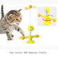 Mewoofun Smile Spring Man Cat Toys Feather Ball Strong Suction Rotate 360 Funny Pet Dog Kitten Interactive Training Toys