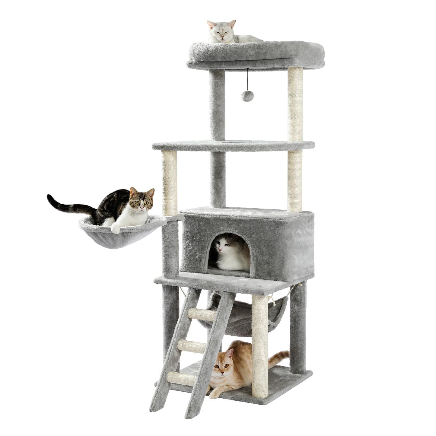 Fast Delivey Cat Tree Multilevel Cat Towers with Luxury Condos Cat Tree Tower Kitten когтеточка Condo Scratching Post