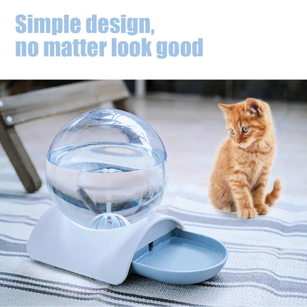 2.8L Pet Cat Bubble Automatic Water Feeder Fountain For Pets Water Dispenser Large Drinking Bowl Cat Drink No Electricity NEW