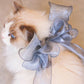 Princess Ribbon Lace Collar for Cats Elegant Silk Gauze Dog Necklace Cat Accessories Sweet Kitten Neck Decor Pet Bows Yorkie Rag