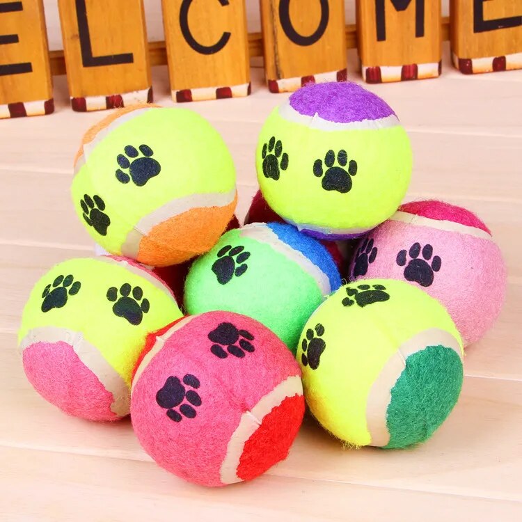 New Pet Toy Ball Dog Toy Tennis Balls Run Fetch Throw Play Toy Chew Toy Cat Pet Dog Supplies Wholesale For Dogs Diameter 6.5cm