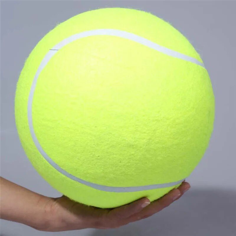 24CM Giant Tennis Ball For Dog Chew Toy Big Inflatable Tennis Ball Pet Dog Interactive Toys Pet Supplies Outdoor Cricket Dog Toy