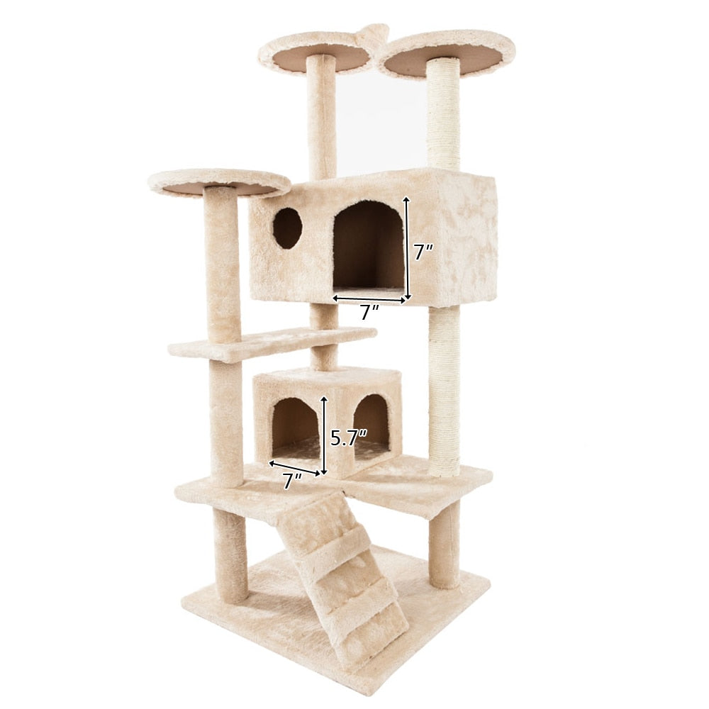 Cat Climbing Sisal Rope Tower - Go Bagheera