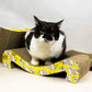 Wear-resistant Cat Scratch Pad Fish Shape Cat Scratcher Board Kitten Corrugated Paper Mat Toy Pet Grinding Nail Mat