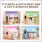 HOOPET Cat House Cat Stratching Post Cat bed Toy Cat Scratcher Cardboard Scraper for Cats Katten Scratch Board